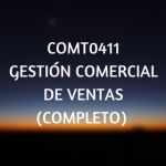 COMT0411 Gestion comercial de ventas, certificados de profesionalidad, cursos online